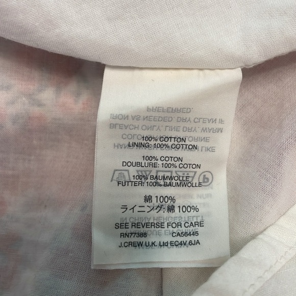 J.Crew Ruffle Hem Midi Dress Sz 0 Tall Liberty of London Floral Wiltshire Berry - Picture 13 of 17